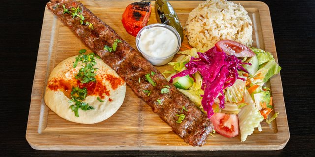 Lamb Adana Kebab Plate