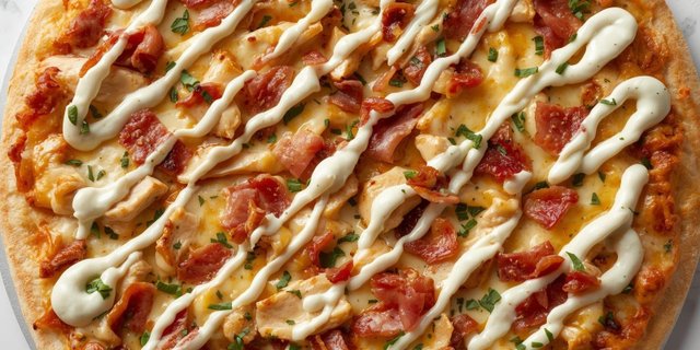 Chicken Bacon Ranch Pizza