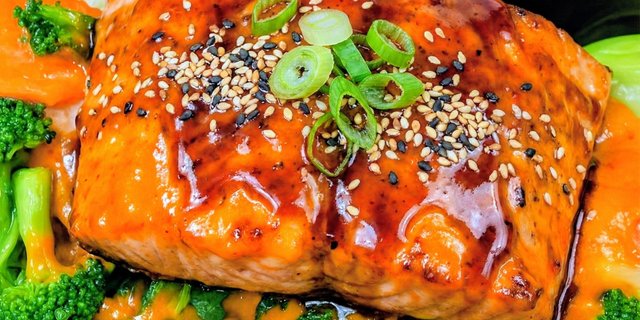 Grilled Teriyaki Salmon