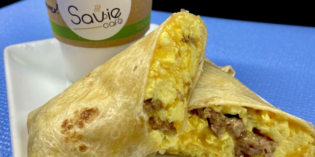 Sausage, Egg & Cheese Breakfast Burrito Tray