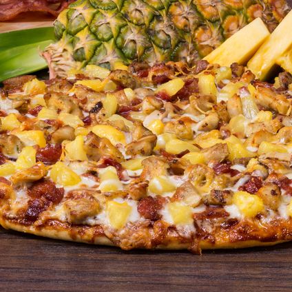 Pineapple Chicken Luau Pizza