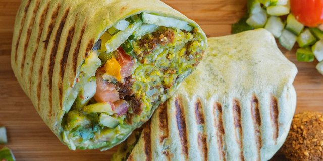 Individual Vegan Falafel Wrap