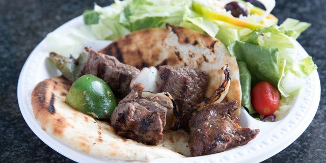 Beef Kabob Sandwich