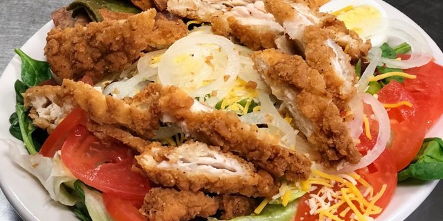 Breaded Chicken Santa Fe Salad