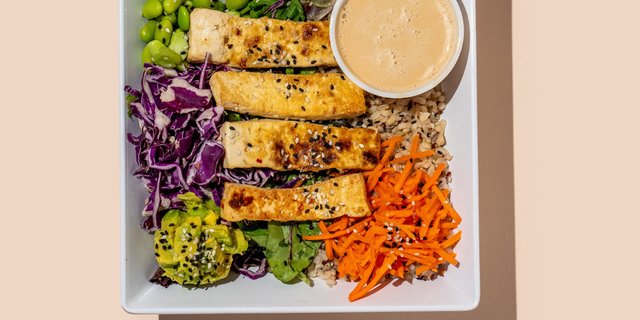 Grilled Ginger Tofu Bowl
