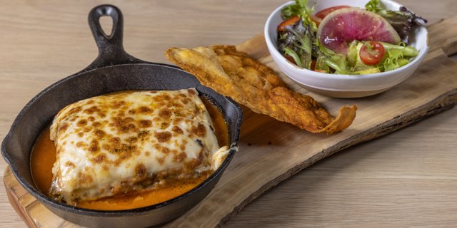 Ground Beef Moussaka Plate
