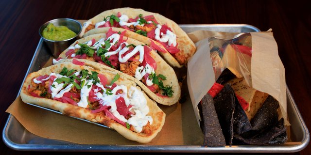 Chicken Tinga Masala Tacos