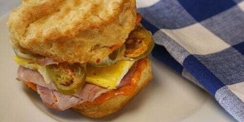 Jalapeño, Cheese & Egg Biscuit