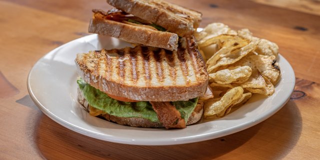 Turkey Cheddar BLT Panini