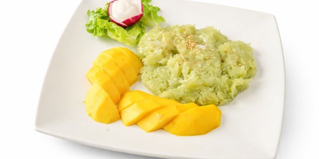 Matcha Mango Sweet Rice