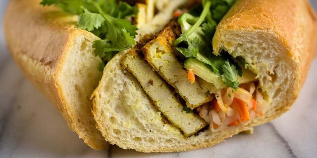 Lemongrass Tofu Sandwich