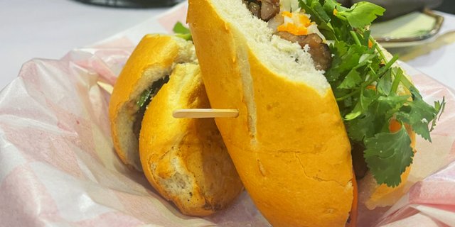 Grilled Pork Banh Mi Sandwich