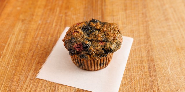 Mixed Berry Oatbran Muffins w/ Walnuts
