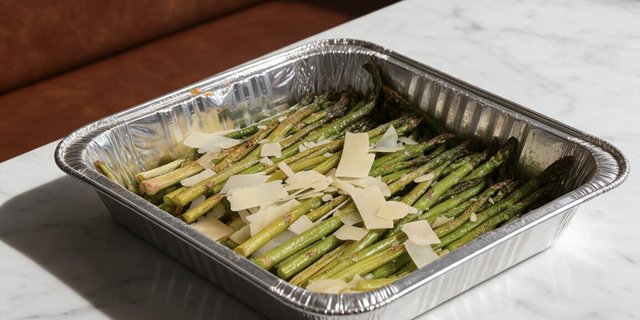 Asparagus – Lemon Juice & Shaved Parmesan
