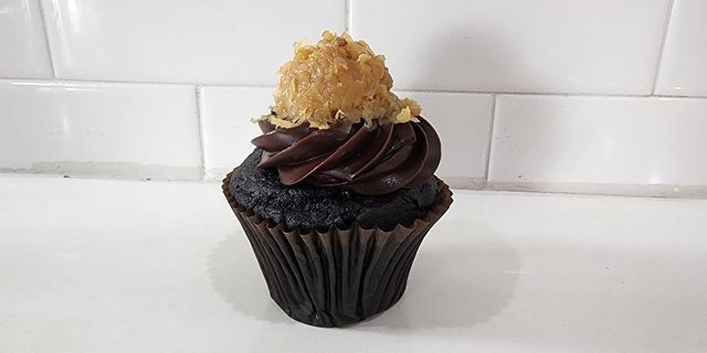 German Chocolate Cupcake