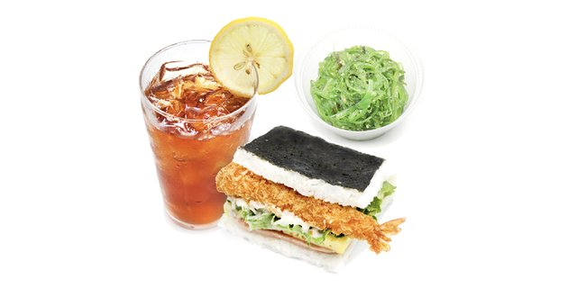 Tempura Shrimp Onigiri Combo Meal