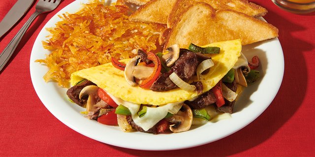 Philly Cheesesteak Omelette