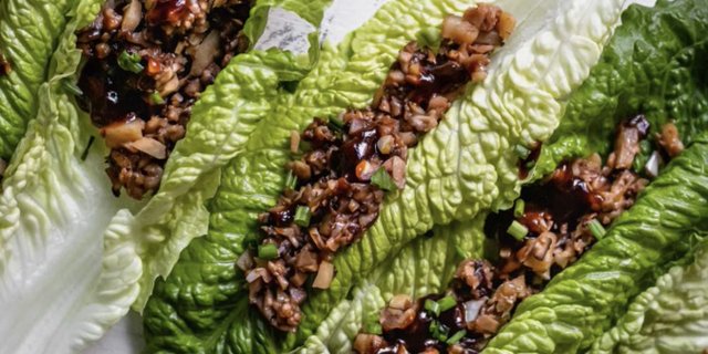 Roasted Maitake Mushrooms on Endive