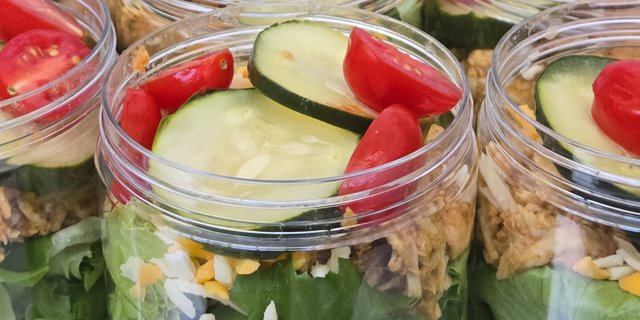 BBQ Chicken Salad Jar