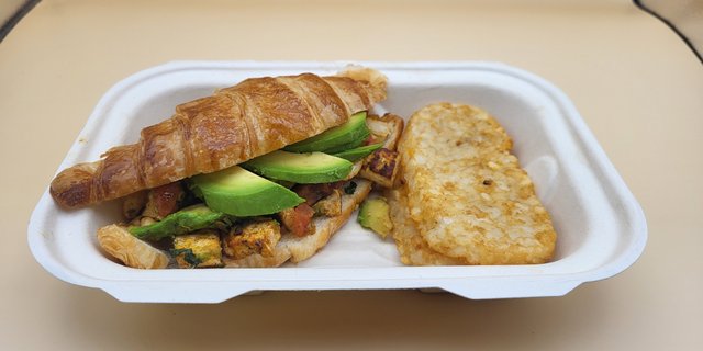Tofu Scramble Croissant