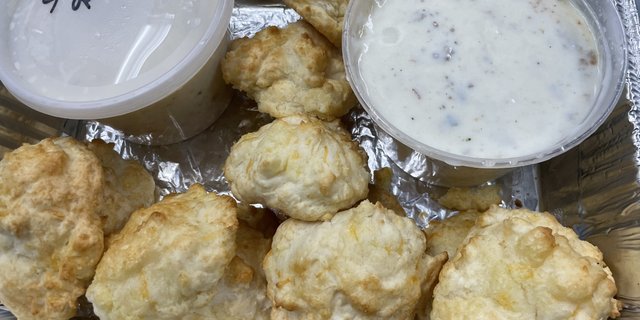 Cheddar Biscuit & Sausage Gravy