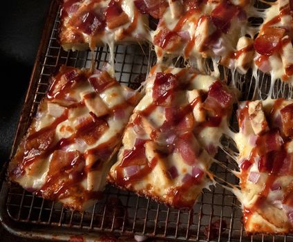 BBQ Chicken Deep Dish Pizza