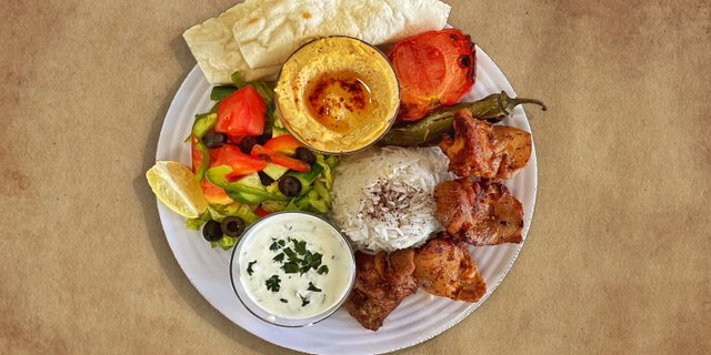 Pork Kabob Plate