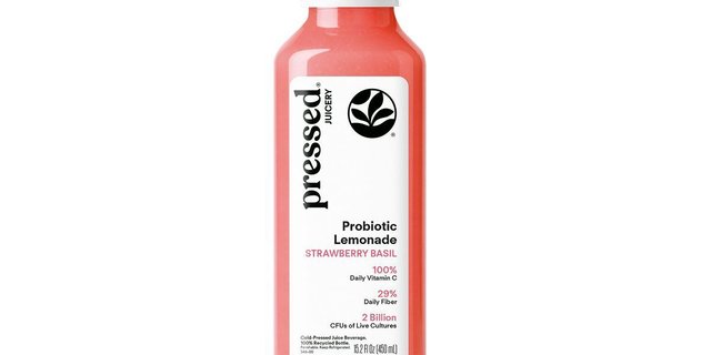 Strawberry Basil Probiotic Lemonade