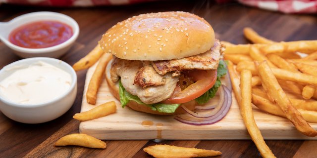 Grilled Chicken Burger Sandwich