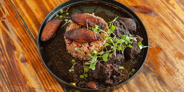 Brown Stew Chicken Meal