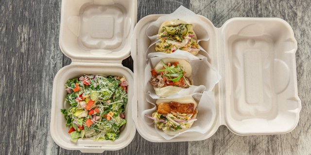 Bao Sampler w/ Salad Boxed Lunch