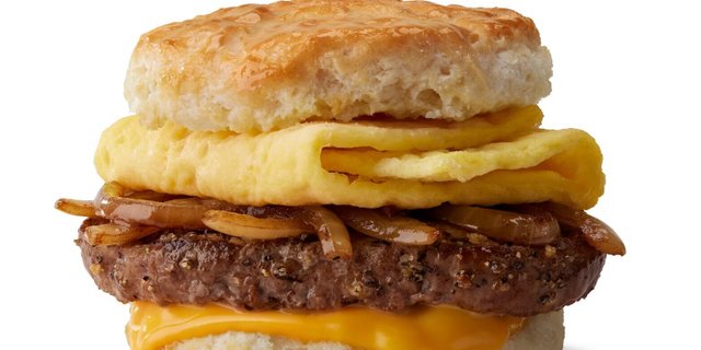 Steak, Egg & Cheese Biscuit