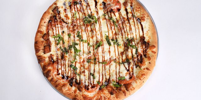 Eggplant Caprese Pizza