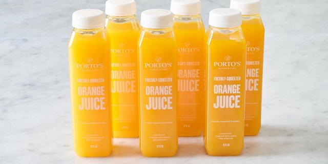 Fresh Orange Juice Bottle