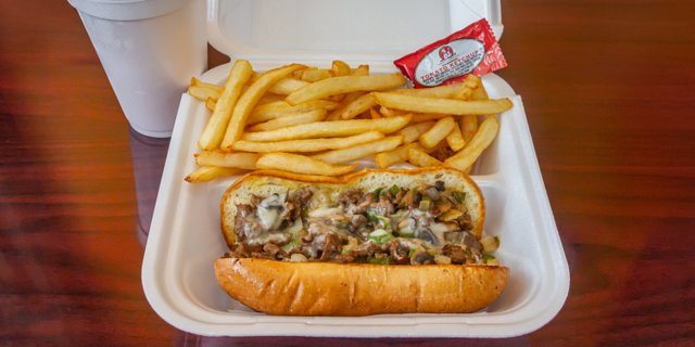 Beef Philly w/ Fries
