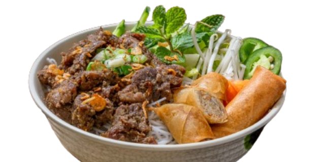 Grilled Pork & Egg Roll Noodles