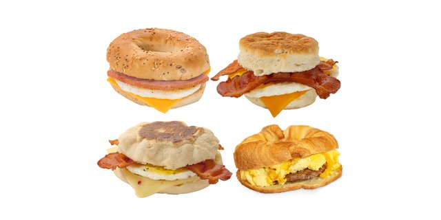Egg & Cheese Breakfast Sandwich w/ Meat