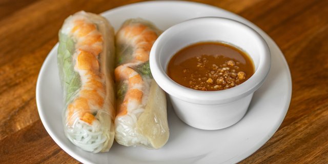 Grilled Pork Spring Rolls