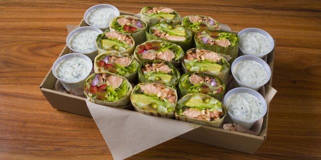 Salmon Wrap Tray