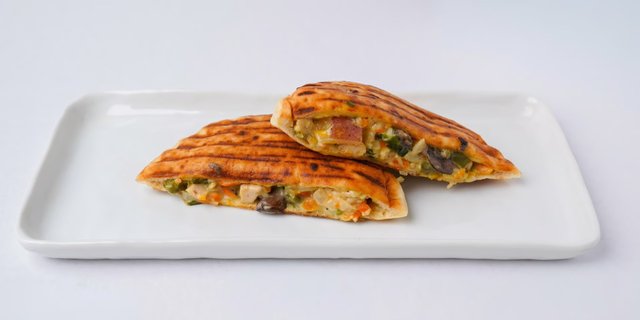 Chicken Pot Pie Sandwich