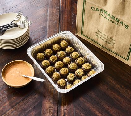 Four-Cheese & Sausage Stuffed Mushrooms