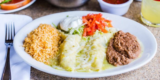 Enchilada Dinner Plate