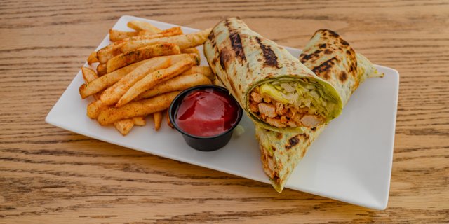 Grilled Buffalo Chicken Wrap
