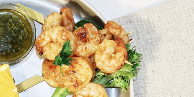 Sweet Asian Chili Shrimp Skewers