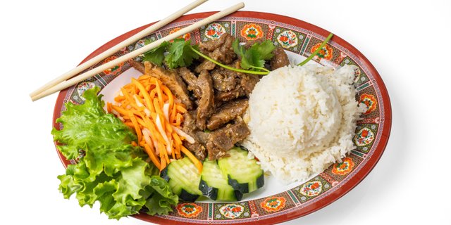 Lemongrass Pork Rice Plate (Cơm Thịt)