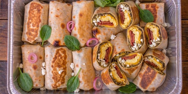 Turkish Style Breakfast Wrap