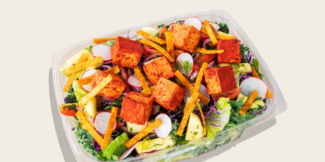 Taco Salad w/ Achiote Tofu