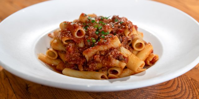 Gluten-Free Rigatoni Bolognese