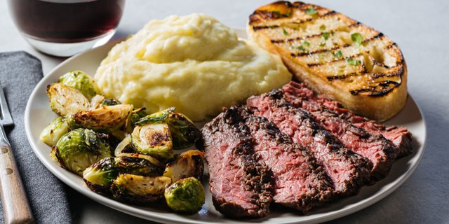 Grilled Grass-Fed Steak Plate