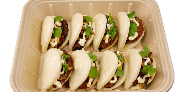 Mixed Mushrooms & Panko Eggplant Bao